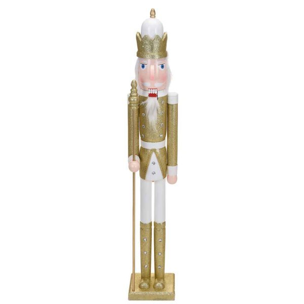Χριστουγεννιάτικος Διακοσμητικός Μολυβένιος Στρατιώτης, με Χρυσό Σκήπτρο (106cm)